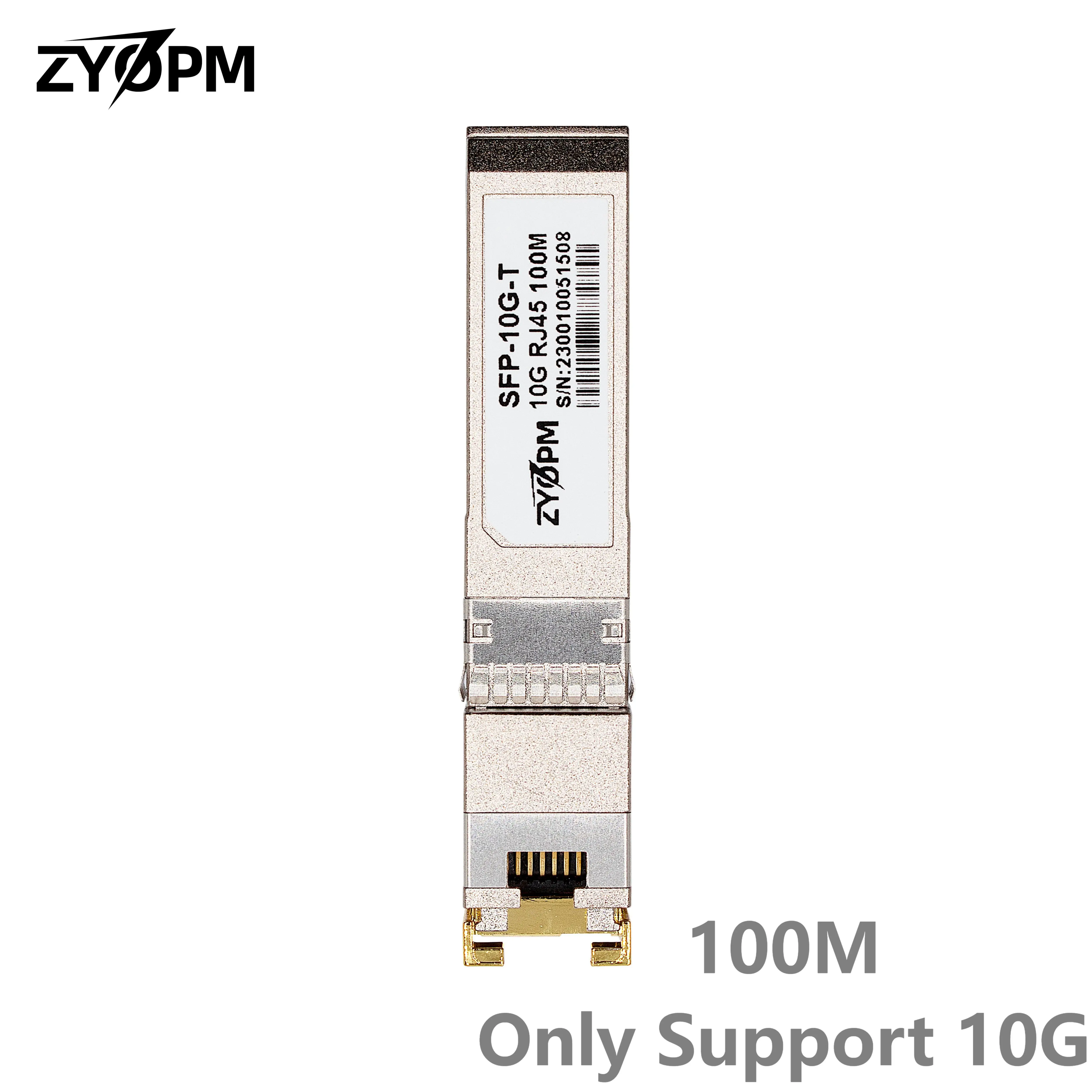 Приемопередатчик 10GBase-T 100 м SFP+, медный модуль 10G SFP+-RJ45, CAT6a/7, для чипа Cisco Mikrotik Ubiquiti Inter TP-LINK Broadcom