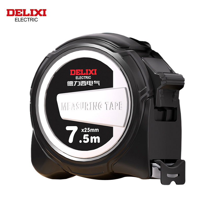 DELIXI ELECTRIC Tape Measure,7.5M*25MM ABS Thickened Hard Anti Drop Shell DurableMeterRuler Wear-resistant Box RulerforHousehold