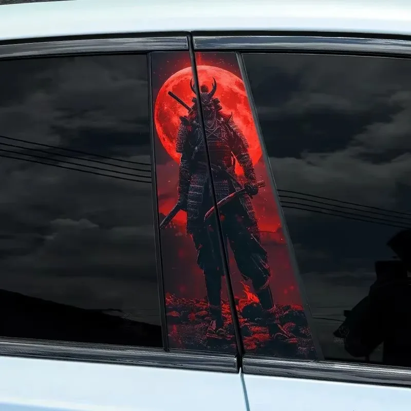 1PC JDM サムライ車のステッカー自動 B ピラー C ピラー防水装飾カバースクラッチ DIY ドア柱日焼け止めビニールデカール