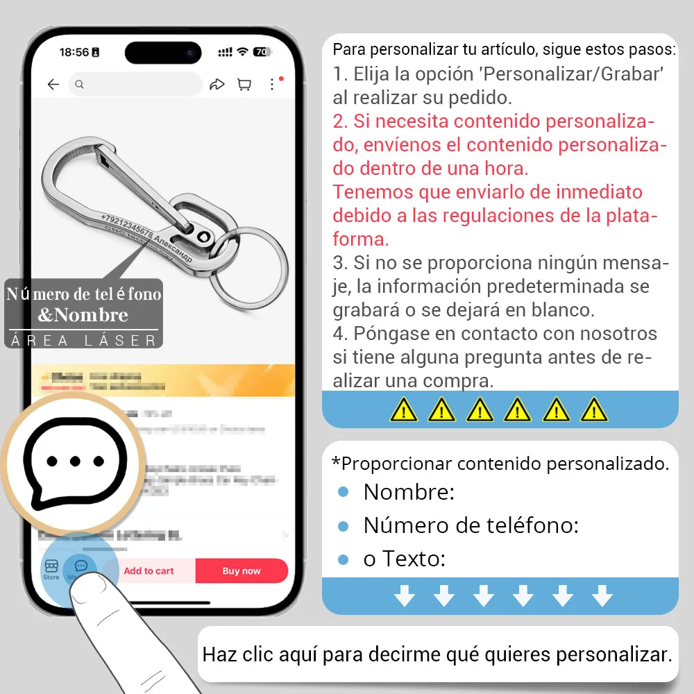 LLavero de acero inoxidable con letras personalizadas, llavero de alta calidad personalizado para hombre, llavero con hebilla para coche, soporte para anillo K415