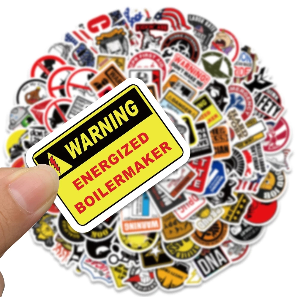 Hard Hat Brand Adesivos para Motocicleta, Cool Adesivos, Trabalhadores da construção Capacete, Ferramentas do carro, Laptop, Presente de bicicleta, Marca, 98PCs