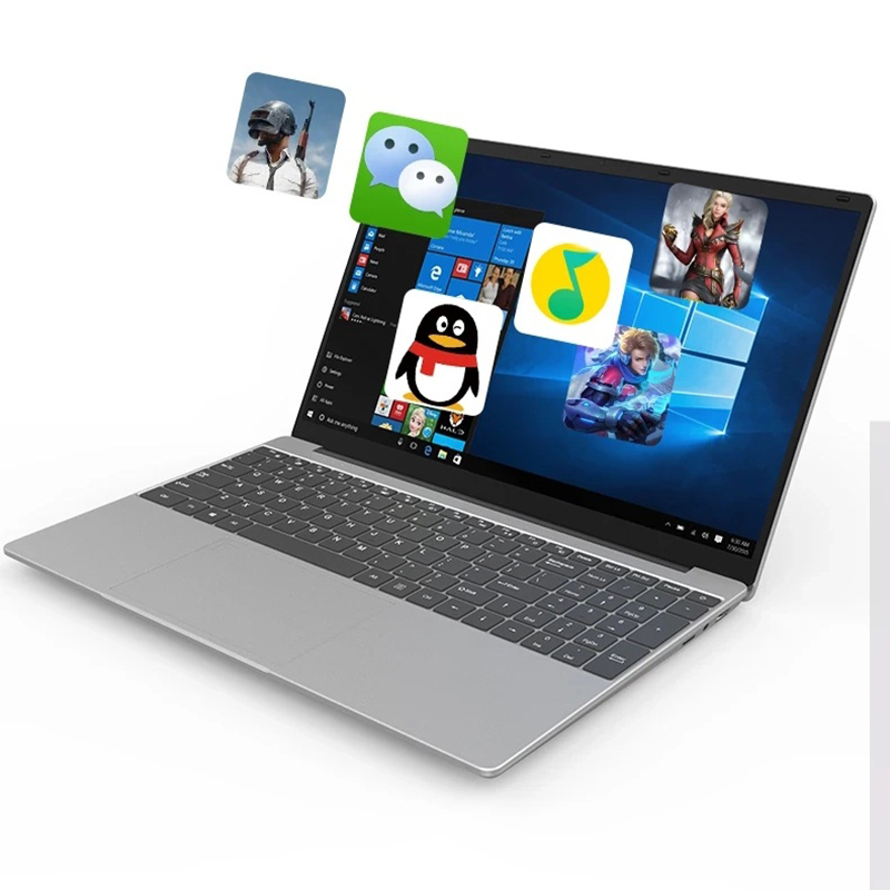Ordenador portátil Intel N4000 de 15,6 pulgadas, 6 GB de RAM, 2TB, SSD, DDR4, Windows 11, 2,6 GHz, desbloqueo por huella dactilar, cámara HD, portabilidad para juegos
