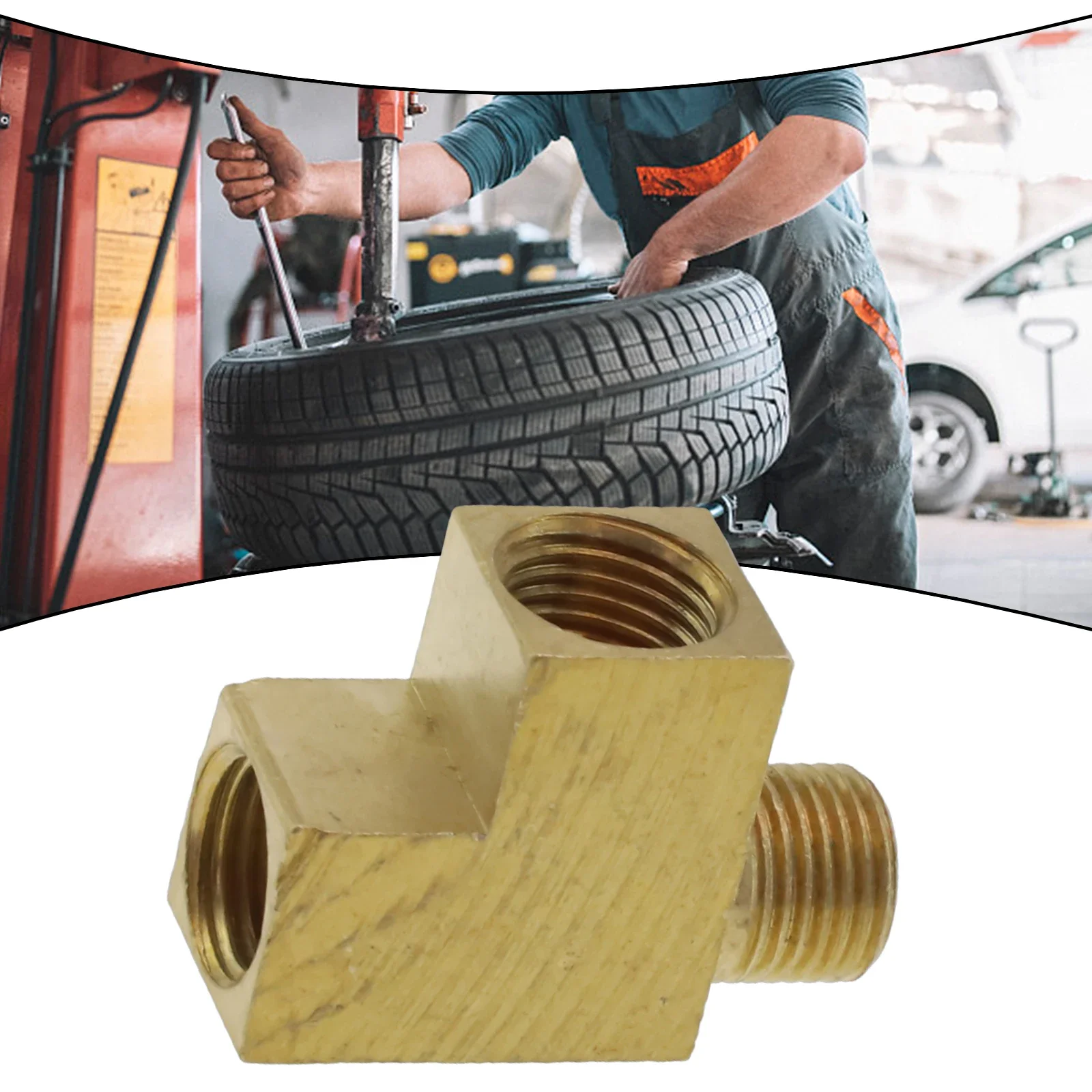 1pc Messing T-Verteiler m10x1 Winkel adapter für Öldruck sensor Anschluss Autozubehör