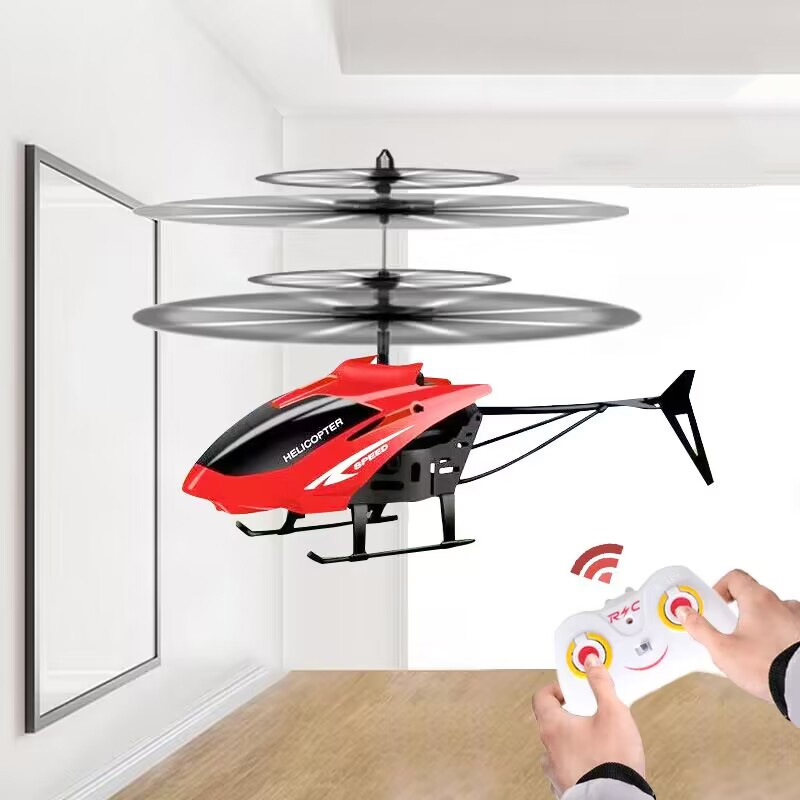 รีโมทคอนโทรลเครื่องบินเฮลิคอปเตอร์ Flying Mini ปฏิสัมพันธ์เครื่องบิน Gesture Sensing เด็กกระพริบเครื่องบินของเล่นเด็ก