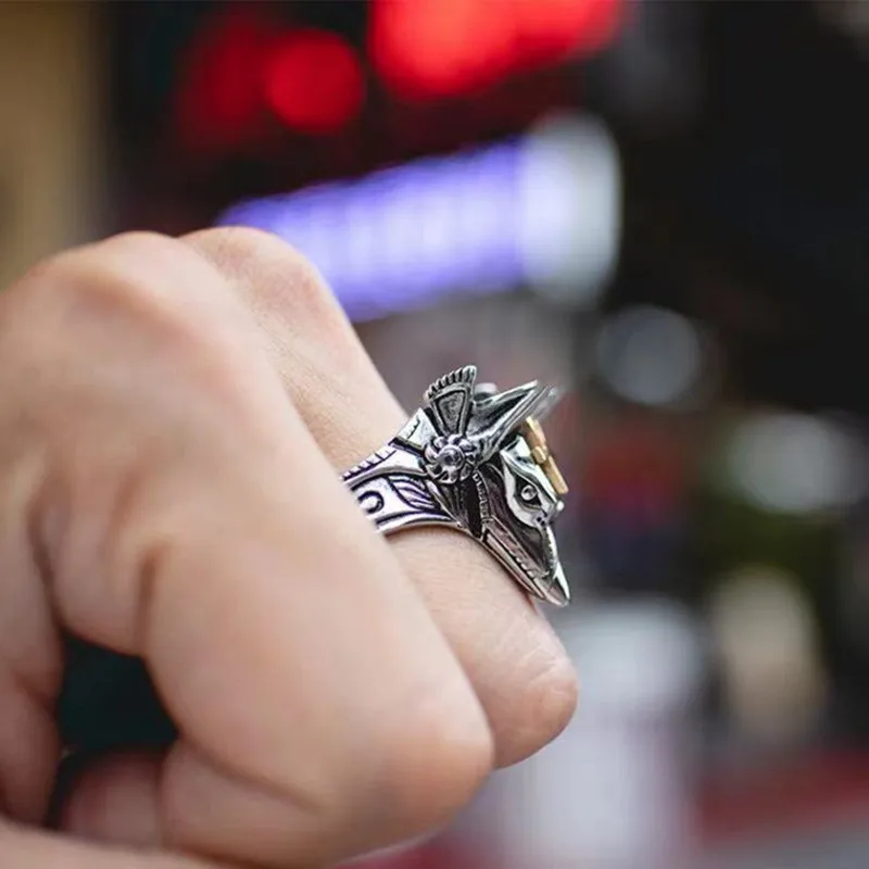 Anillo de autodefensa tamaño ajustable protección de seguridad Personal hombres mujeres Universal Retro