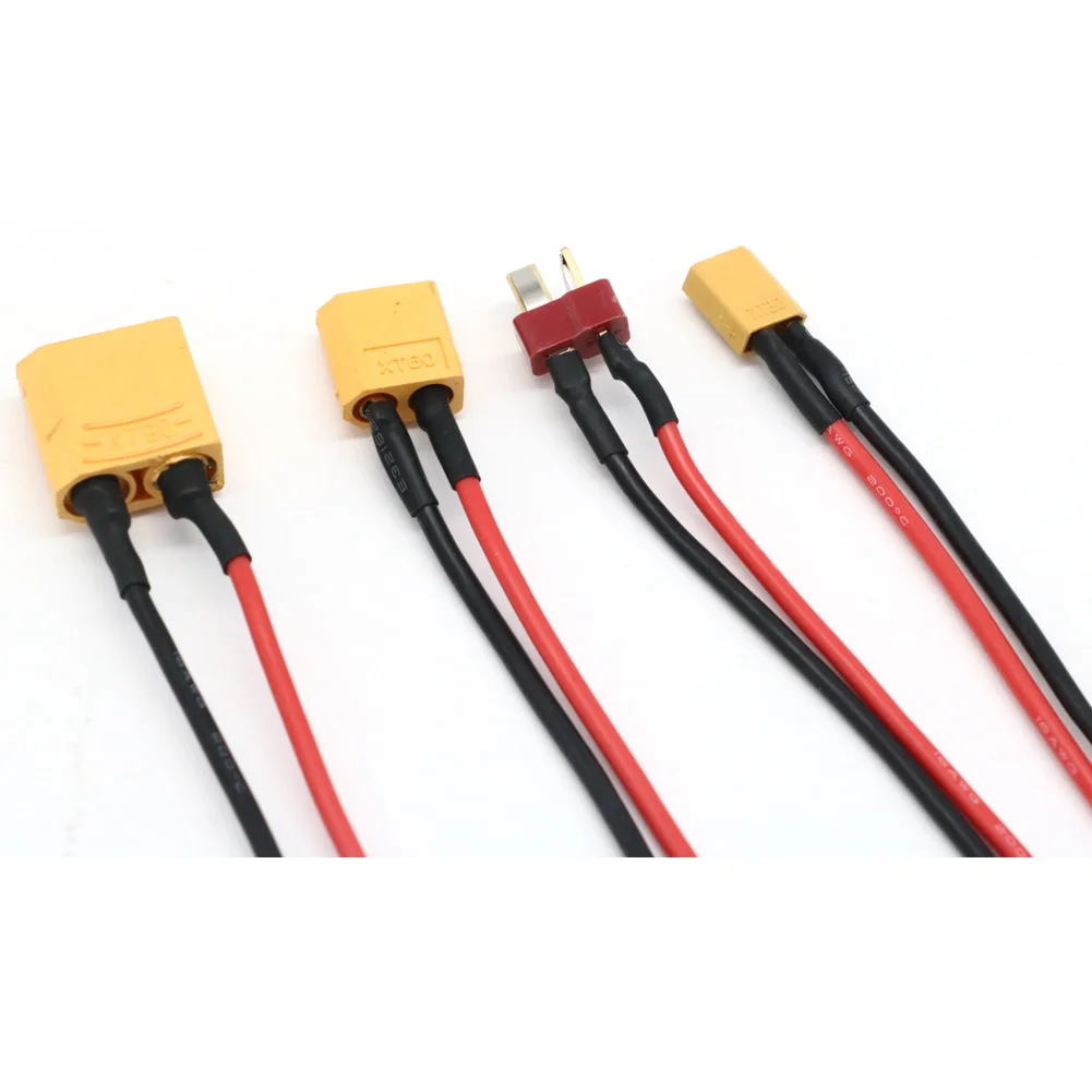 20 ซม.XT30 XT60 XT90 T ปลั๊กชาร์จตะกั่ว 4.0 มม.กล้วยปลั๊กสายชาร์จซิลิโคนลวด 14AWG สําหรับแบตเตอรี่ Lipo