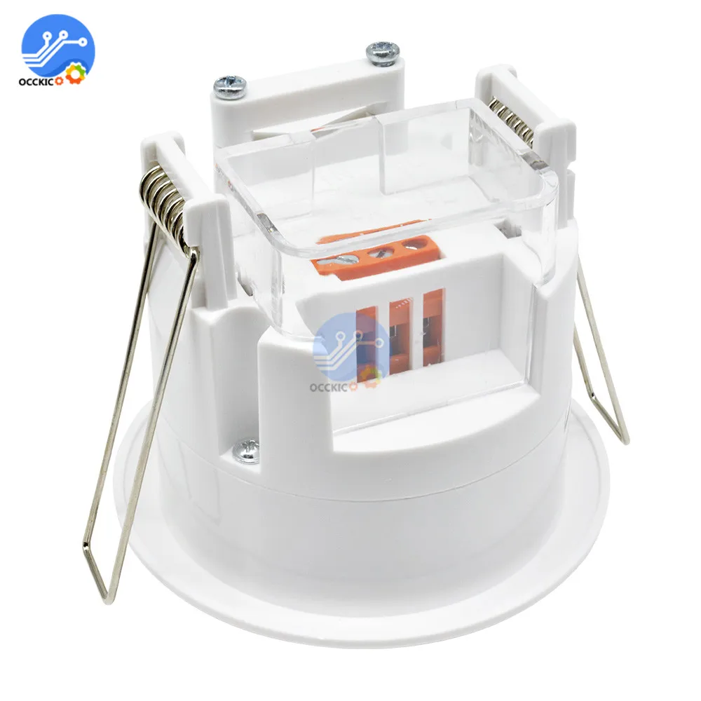 Interruptor de Sensor de movimiento infrarrojo PIR, lámpara de luz LED, Detector para casa inteligente, CA 220V-240V, 360 grados