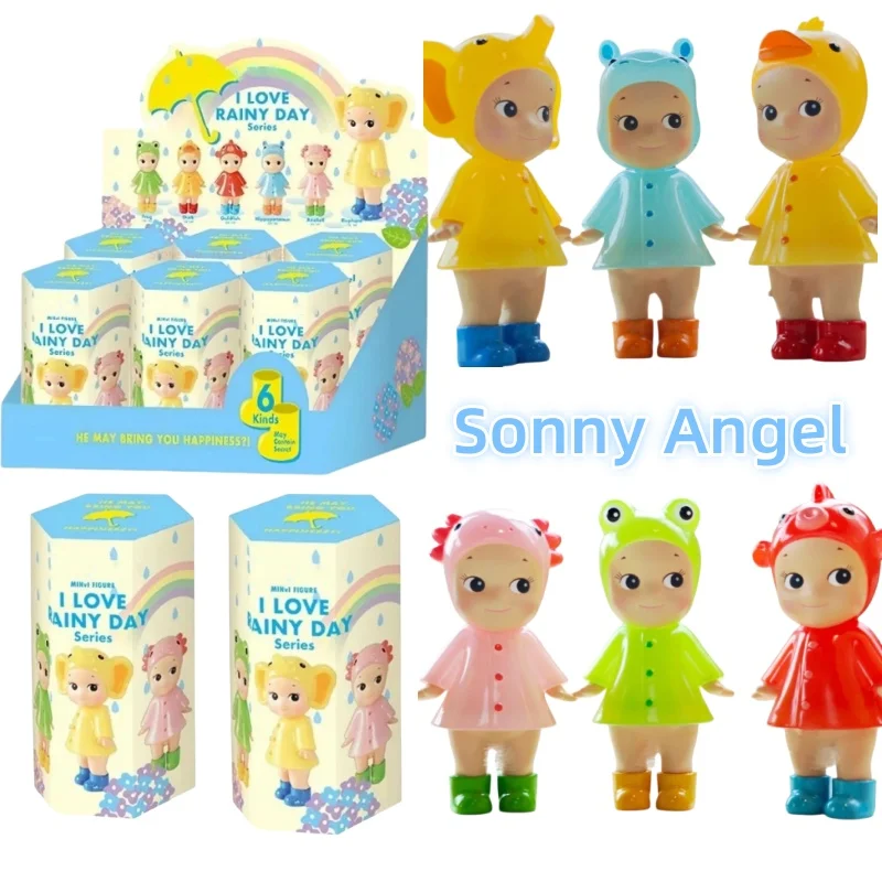 Новый Sonny Angel I Love Rainy Day Series слепая коробка милые мини-фигурки модели Kawaii Mystery Box украшения игрушки подарки для фанатов детей