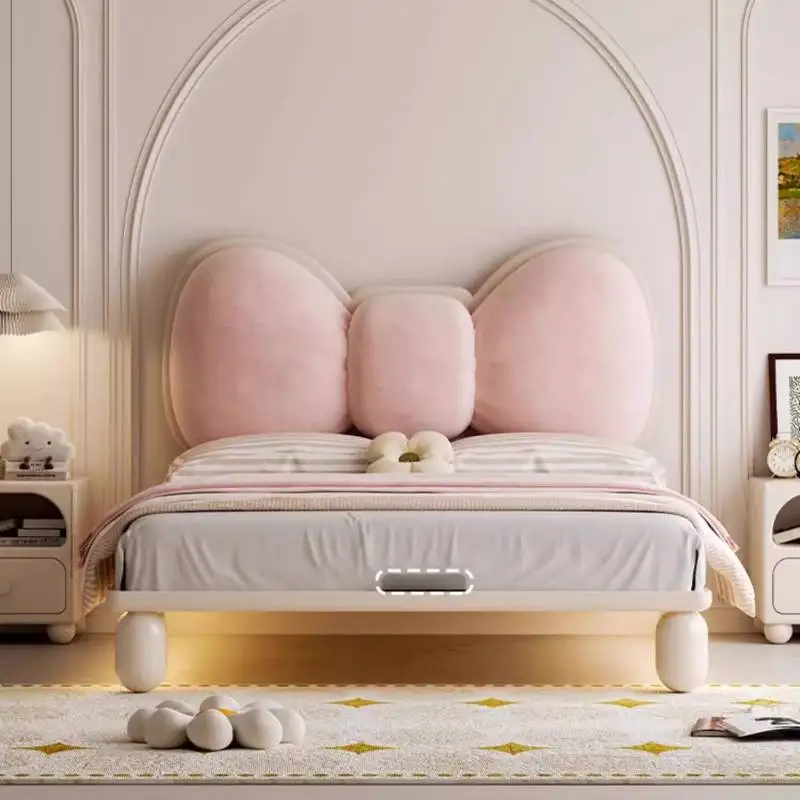 Normal Girls Kids Beds Decoration Europe Single Modern Princess Kids Bed Children Frame Design Cama Infantil Furniture Home