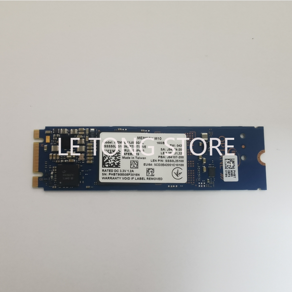 Kostenloser Versand m10 m.2 2280 ssd 16gb pcie m.2 2280 nvme internes Solid-State-Laufwerk für Intel Optane-Beschleunigung karte