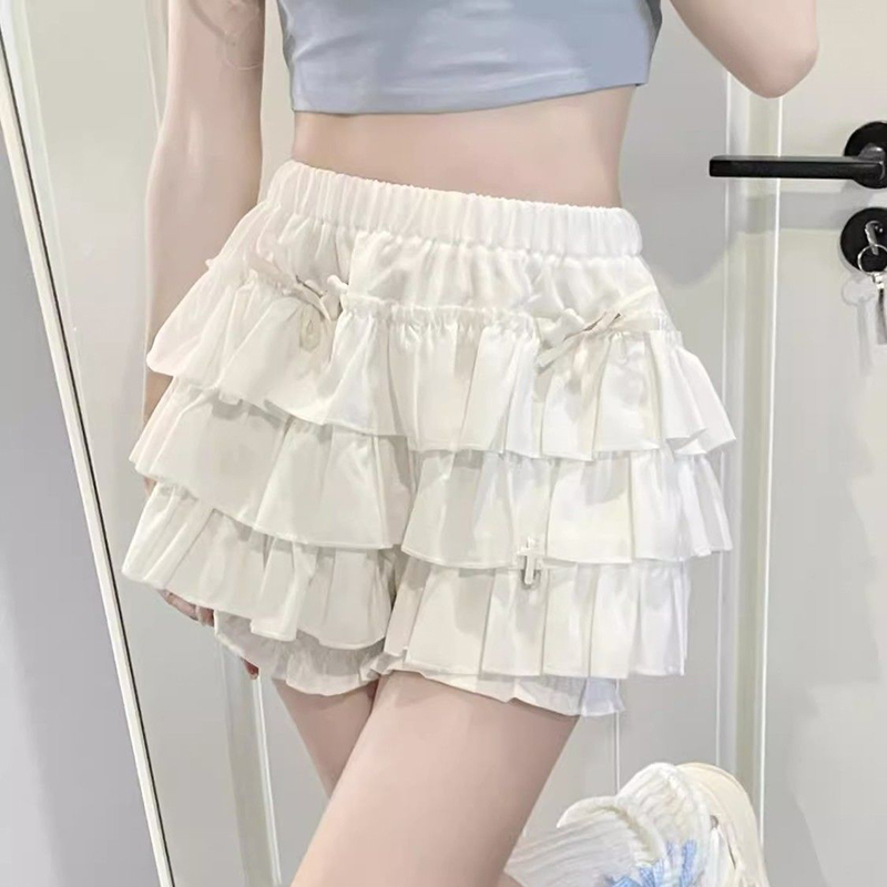 Gidyq Hohe Taille Frauen Mini Röcke Sommer Koreanische Mode Rüschen Ballkleider Röcke Casual Weibliche Alle Spiel Nette EINE Lien Rock Neue