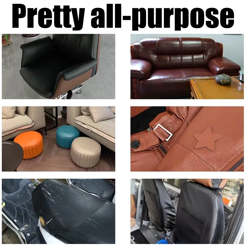 Fita de reparo de couro autoadesiva, remendo de reparo de couro, sofás, móveis, assento de carro, refinador cortável para casa, restaurante