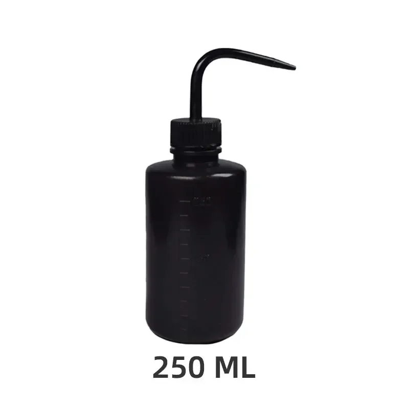 Botella de limpieza de pestañas de 250 ml: boquilla curva de salón para el cuidado de la extensión de pestañas | Herramienta higiénica a prueba de fugas con diseño portátil