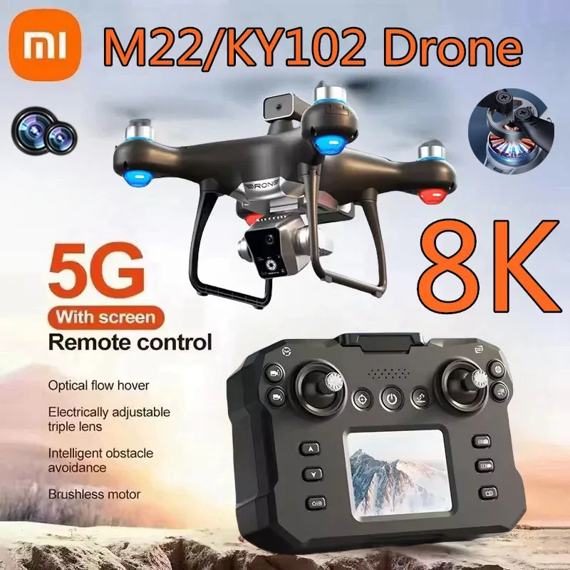 Xiaomi KY102 Drone profissional HD Cámara Dual pantalla controlada sin escobillas evitación de obstáculos RC Quadcopter 10000M