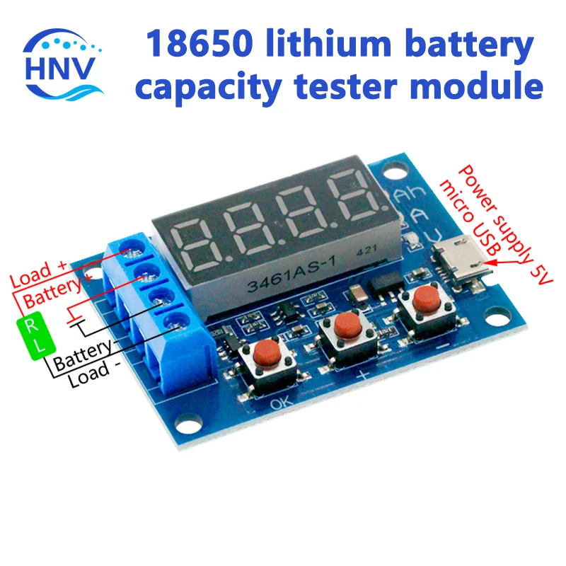 Probador de capacidad de batería ZB2L3, tipo de descarga de carga externa, batería de 1,2-12V, prueba de capacidad igual 18650, alta calidad