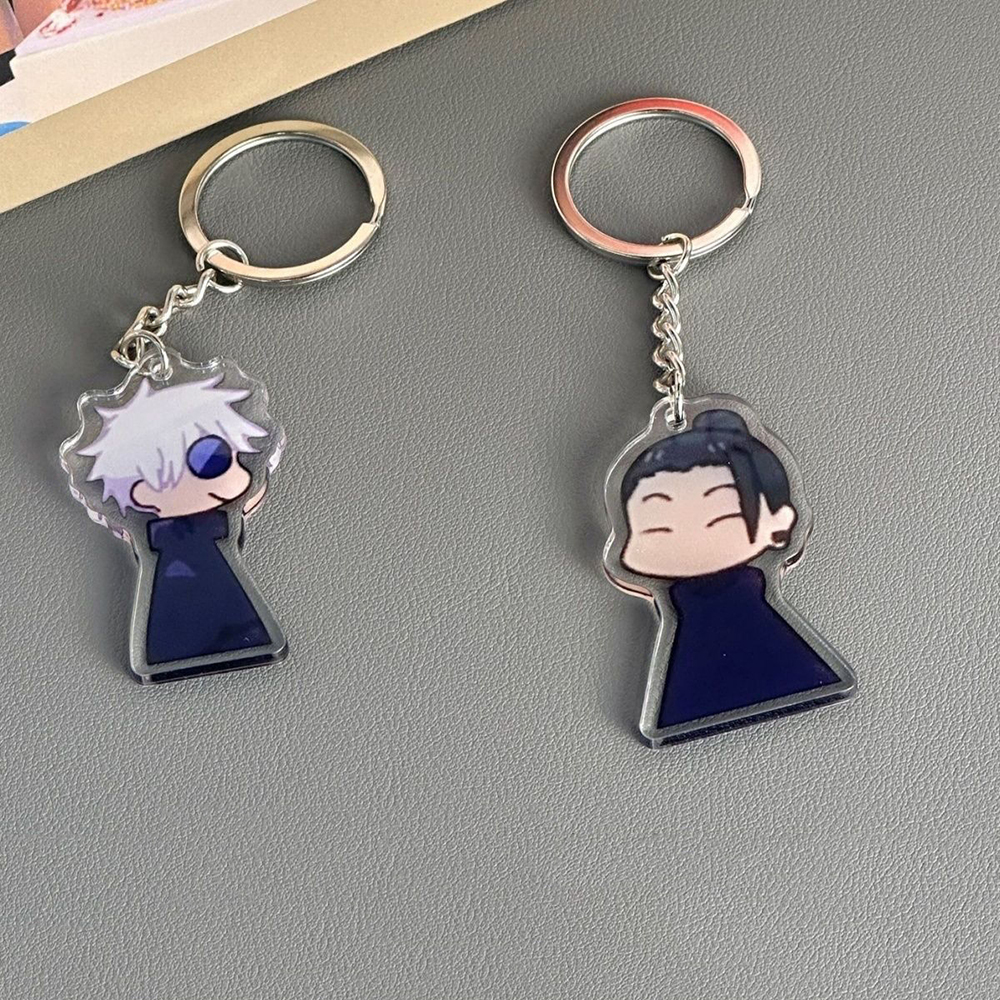 Anime Jujutsu Cosplay drôle porte-clés Gojo Satoru Geto Suguru sac pendentif porte-clés sac bijoux cadeau