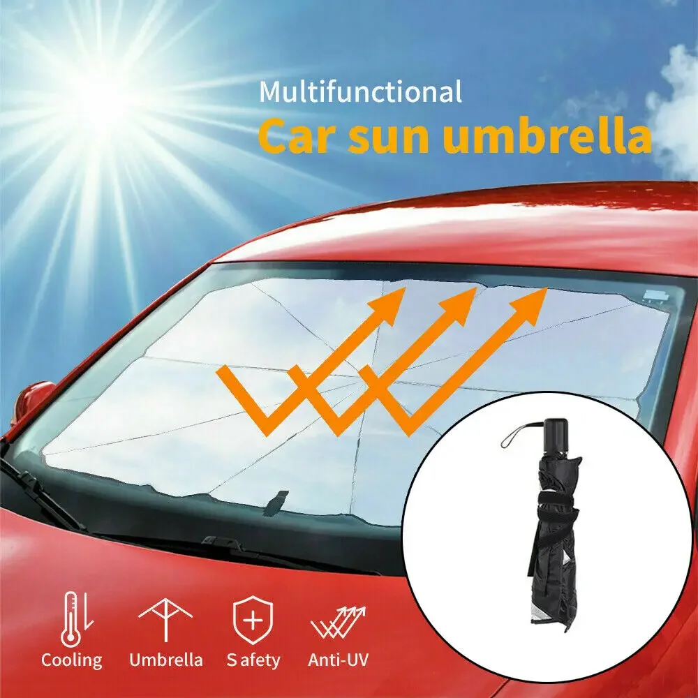 รถ Sun Shade Protector Parasol Auto ม่านบังแดดหน้าต่างด้านหน้ารถ Sun Protector ภายในกระจกอุปกรณ์ป้องกัน