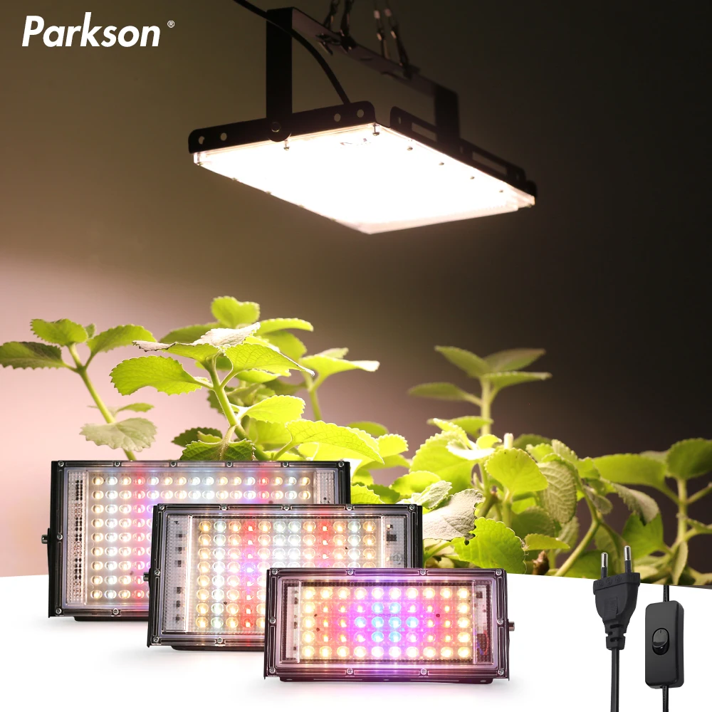 50W 100W 150W Led Grow Light 220V EU Plug Plant Lamp LED Full Spectrum For Greenhouse Seeds Flower Hydroponic Plant Growth