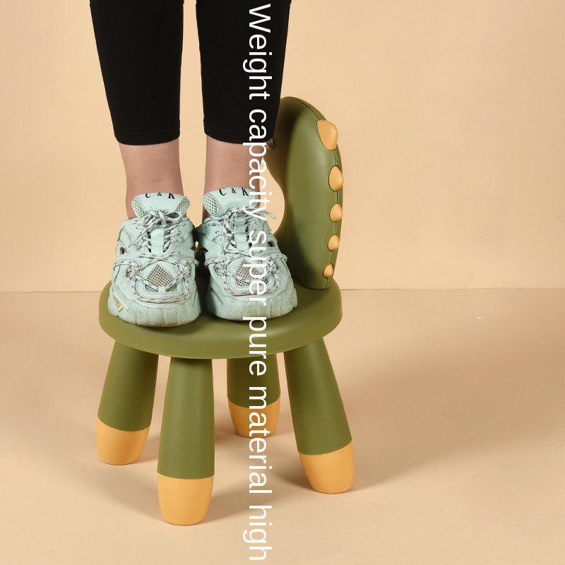 Стул детский утолщенный нескользящий, с рисунком динозавра