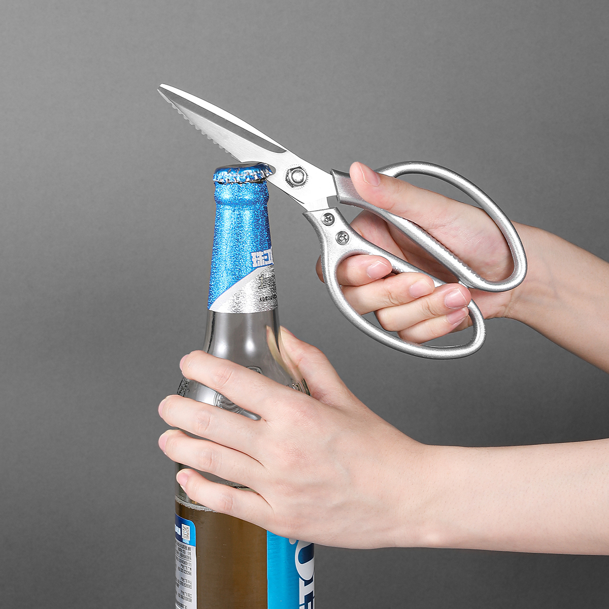 Tijeras de cocina para aves de corral, carnicero, cuchillo de carnicero, tijeras de cocina de acero inoxidable, tijeras para huesos de pollo, cortador afilado para verduras, pescado y pato