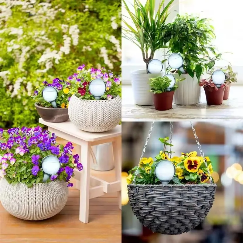 Alimentatore d'acqua per piante Sfere di plastica automatiche Dispositivo per l'acqua da giardino Piante Lampadine per irrigazione Dispositivi per l'irrigazione a goccia con irrigazione automatica