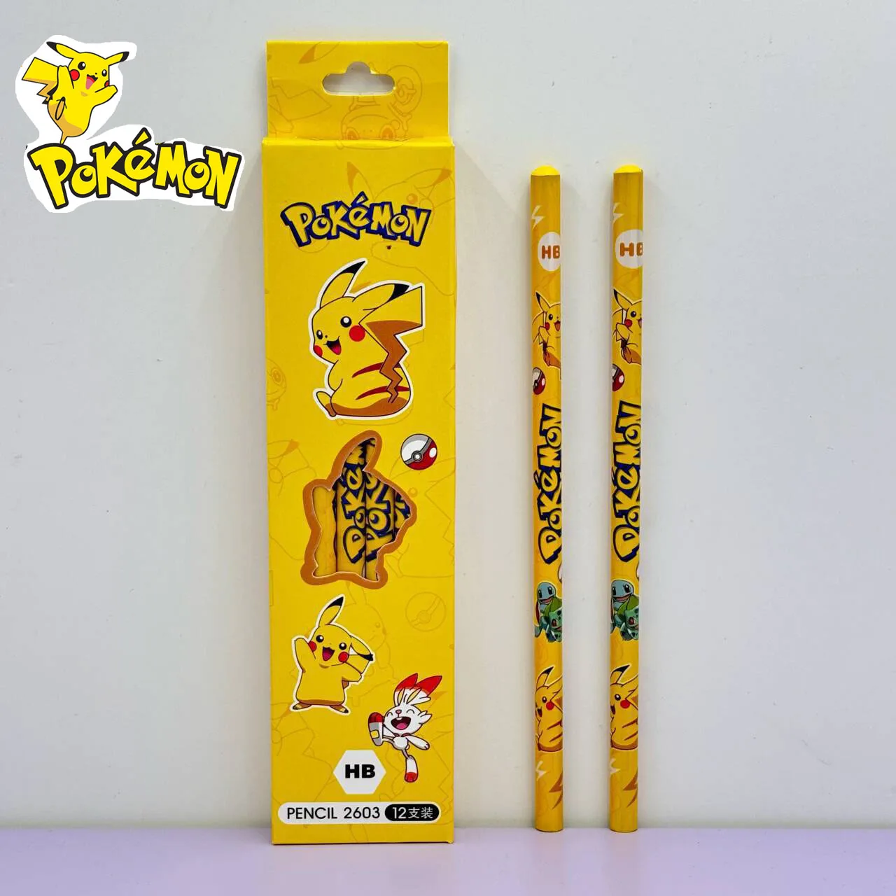 12pcs/set  Anime Pokemon Pikachu Pencil Cartoon Pencil  Children School Student Stationery Supplies Kids Birthday Gifts