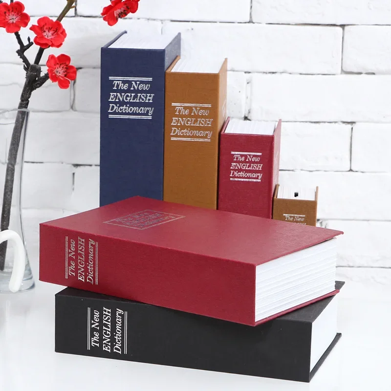Caja de seguridad de 18cm con cerradura, libro seguro con cerradura, cerradura con llave, caja de efectivo, certificado, casillero con llaves, libro de regalo para niños, secreto oculto