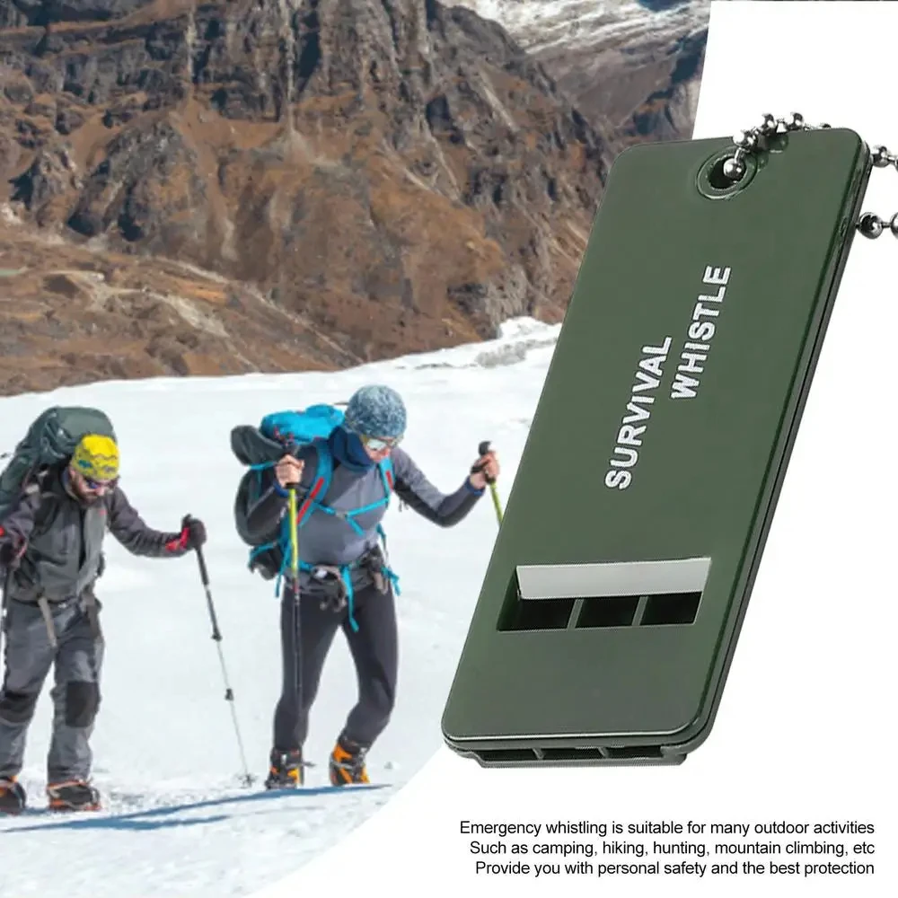 Hochwertige 3-Frequenz-Pfeife für den Außenbereich, Notfall-Überlebenspfeife für Camping, Wandern, Jagd, Überlebenspfeifenausrüstung