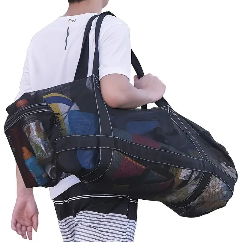 100l extra grande capacidade malha saco de mergulho surf barbatanas equipamento armazenamento saco seco praia natação duffle saco