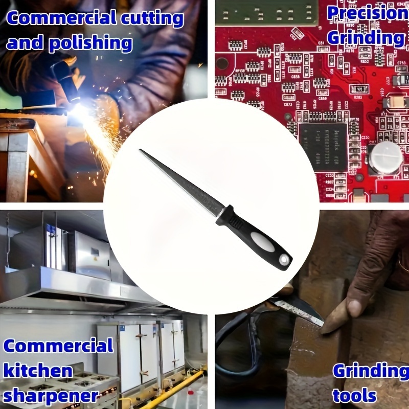 Diamond Sharpener Sharpener Metal Double Sand File Scissors Gardening Tools Sharpener