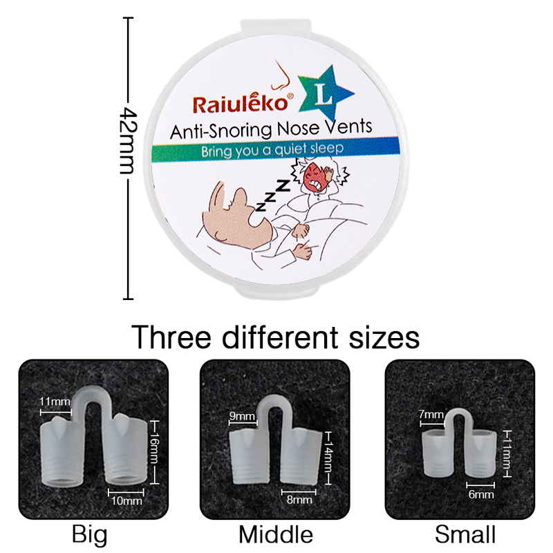 1 Box Anti Snoring Nasal Dilator Nose Clip Anti Snore Stopping Snoring Silent Sleep Aid Device for Anti Snoring Improve Sleeping