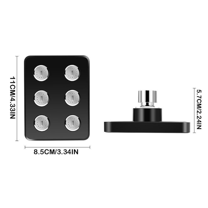 360 °   Mini-obrotowa ciśnieniowa głowica prysznicowa Duża głowica prysznicowa z deszczem Głowica prysznicowa Akcesoria łazienkowe