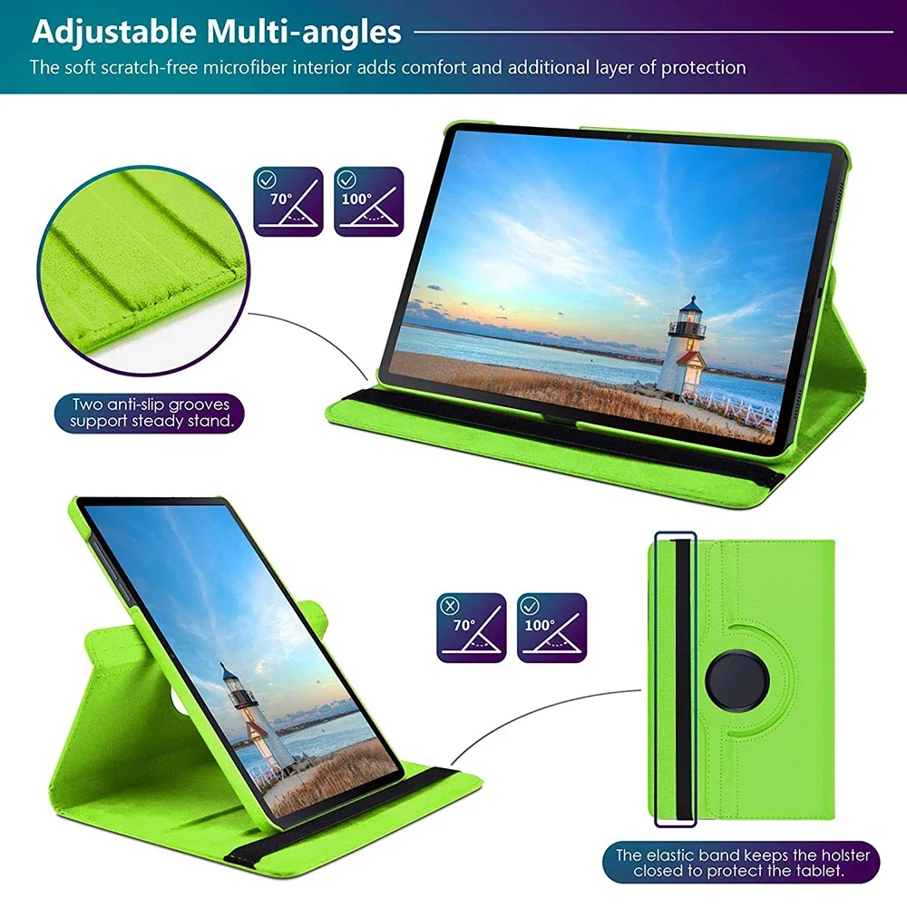 Para Tab M10 FHD Plus Funda protectora con soporte Funda tipo libro para Lenovo Tab M10 Plus FHD TB-X606F 10,3 Funda de cuero Pu con lápiz óptico