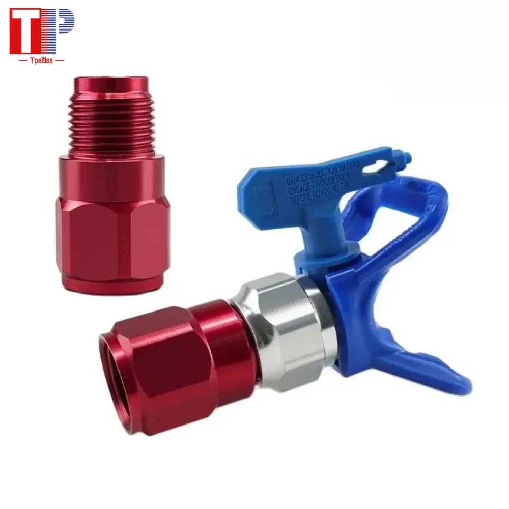 Tpaitlss Airless Spray Adapter Joint Shut-off Valve Extension Anti-spitting Valve for High Pressure Airless Paint Sprayers Gun