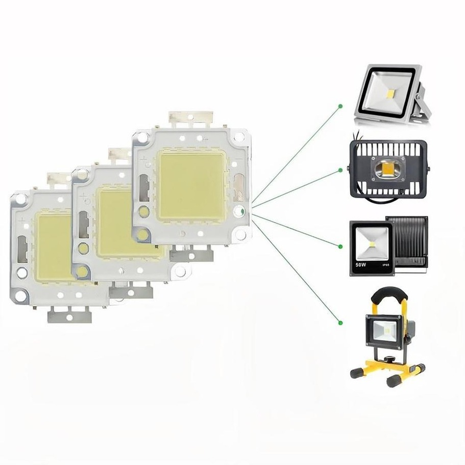 AvvRxx LED Bead 10W 20W 30W 50W 100W Cob integrado de alta potencia 24*40MIL 6500K 3500K para reflectores Highbay luces de calle