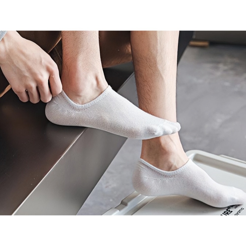 5/10/20/30 pares de calcetines náuticos absorbentes de sudor y a prueba de olores para hombre, calcetines de color sólido transpirables de corte bajo de verano