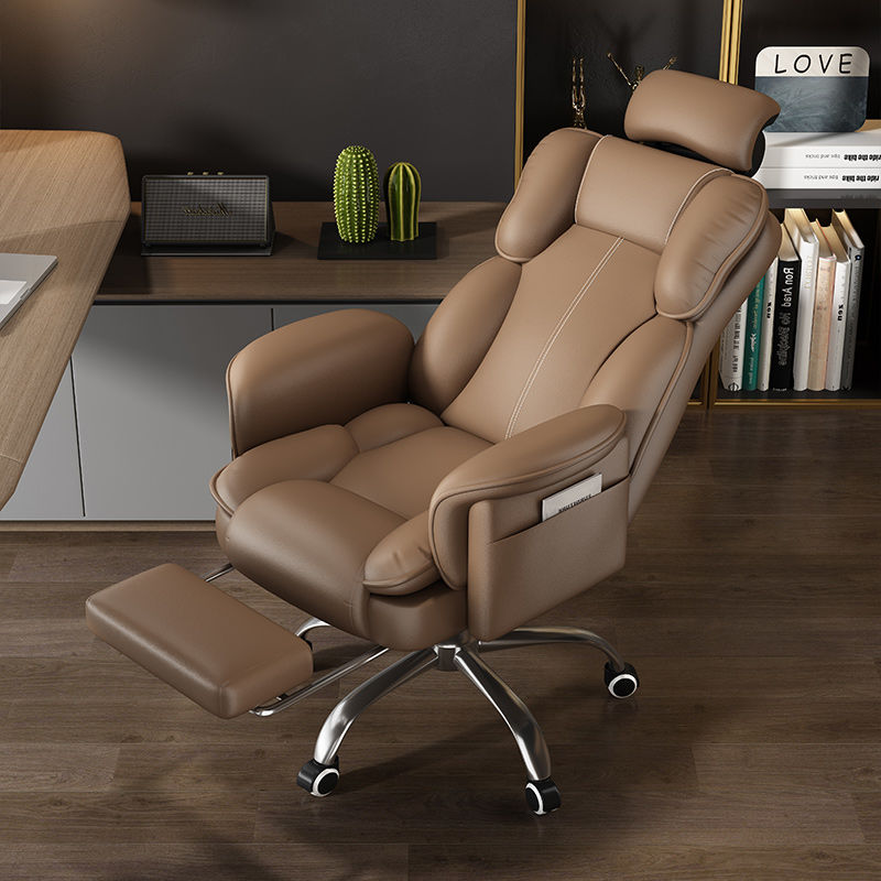 Computer chair, home electronic sports chair, comfortable and durable leather office chair, rotating lift chair