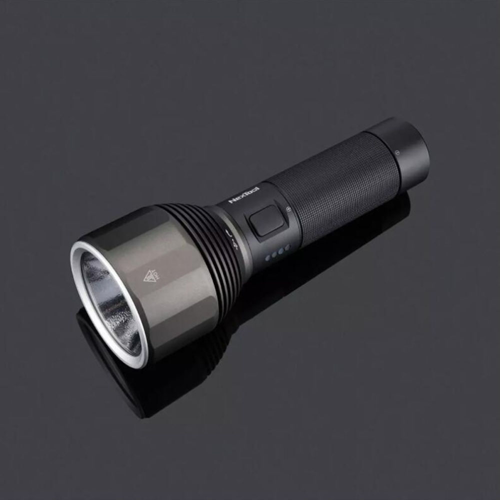 Nextool wiederaufladbare Taschenlampe, 5000 mAh, 2000 lm, 380 m, 5 Modi, IPX7, wasserdichtes LED-Licht, Typ-C-Suchlampe für Camping im Freien
