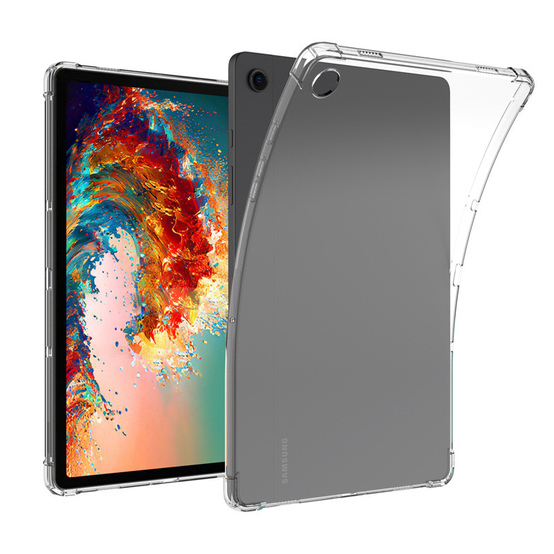 Силиконовый чехол для Samsung Galaxy Tab A9/A9 Plus 2023 A9+ SM-X210 X110 8,7 дюйма, 11 дюймов, прозрачная подушка безопасности, мягкая задняя крышка из ТПУ для планшета