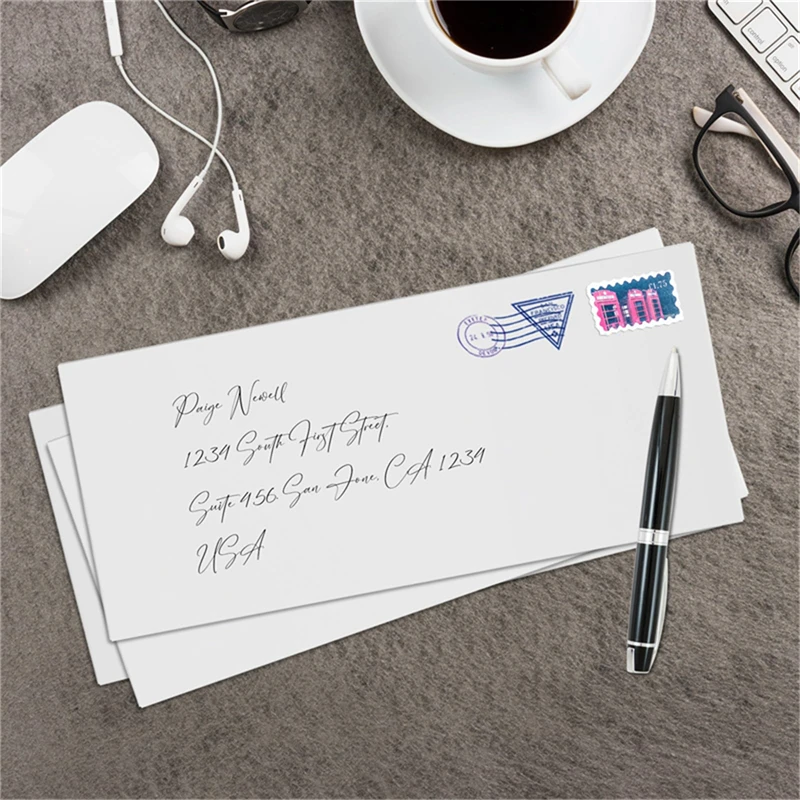 10-100Pcs Windowless white envelope 10 # Secure Business Envelope Can hold A4 paper Bill invoice Self Sealing Envelope