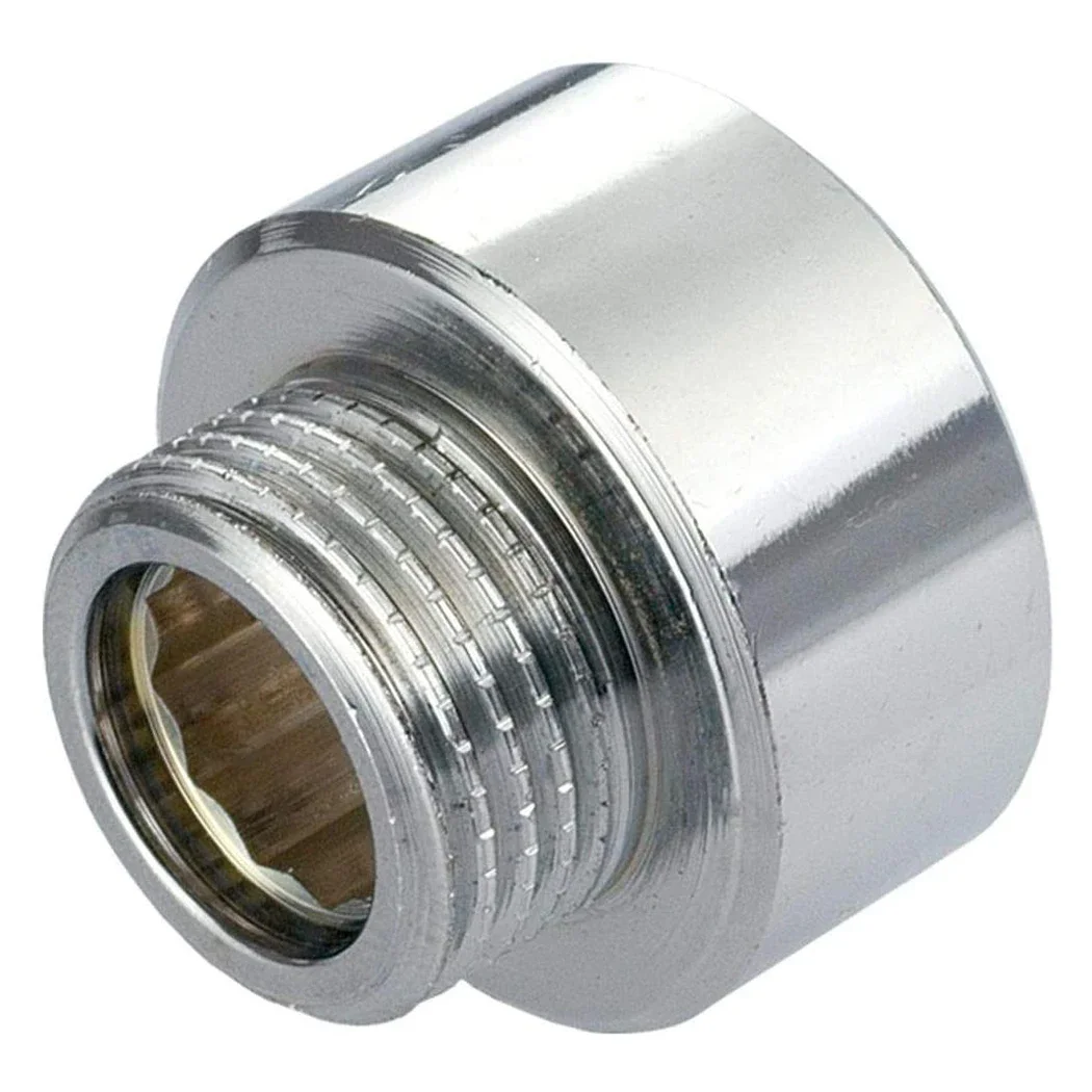 1/2 Uds manguera de ducha/adaptador de cabezal 3/4 "X 1/2" hembra X macho reductor cromado adaptador de grifo de baño accesorios de tubería