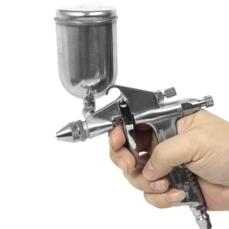Mini pistola pulverizadora neumática con boquilla de 125ml y 0,5mm para reparación de pintura de automóviles