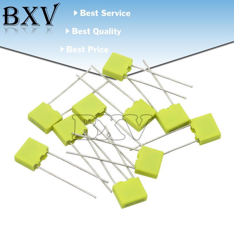 100PCS Polypropylene Safety Plastic Film 100V 1nF ~ 470nF 100nF 220nF 10nF 47nF 22nF 1nF 0.47uf 0.1uf Correction Capacitor