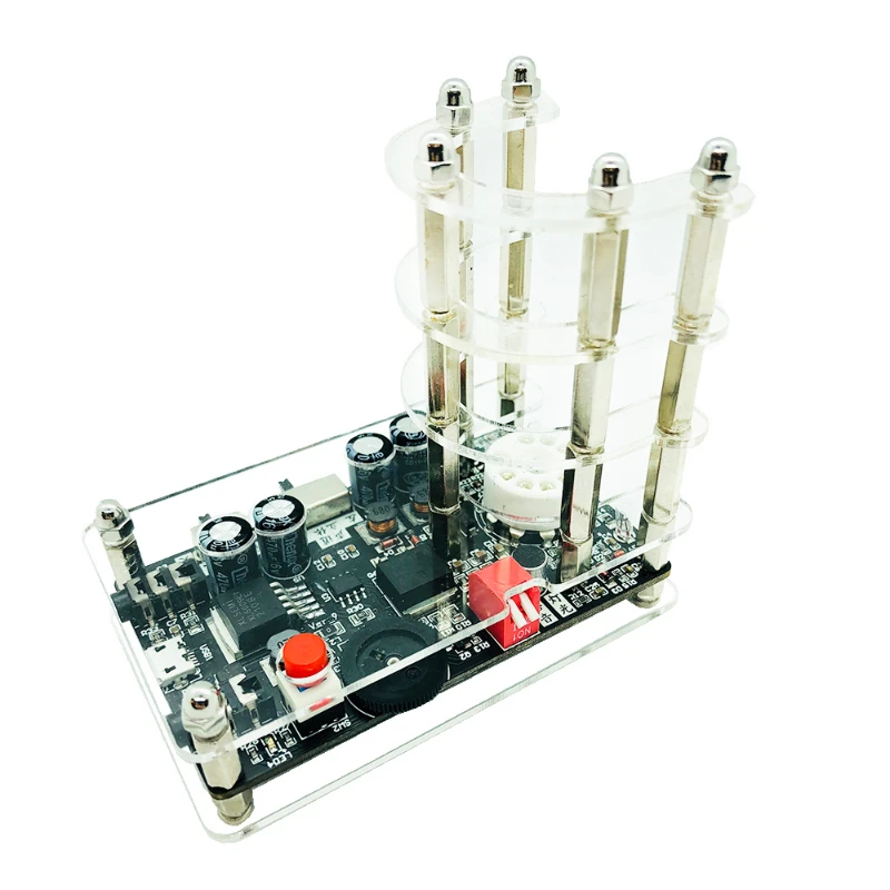 Digital Tube,Vu Meter Level Indicator Board,   6E2 Electronic Tube, Luminous Pickup, USB 5V Music Display, Vintage Ornaments
