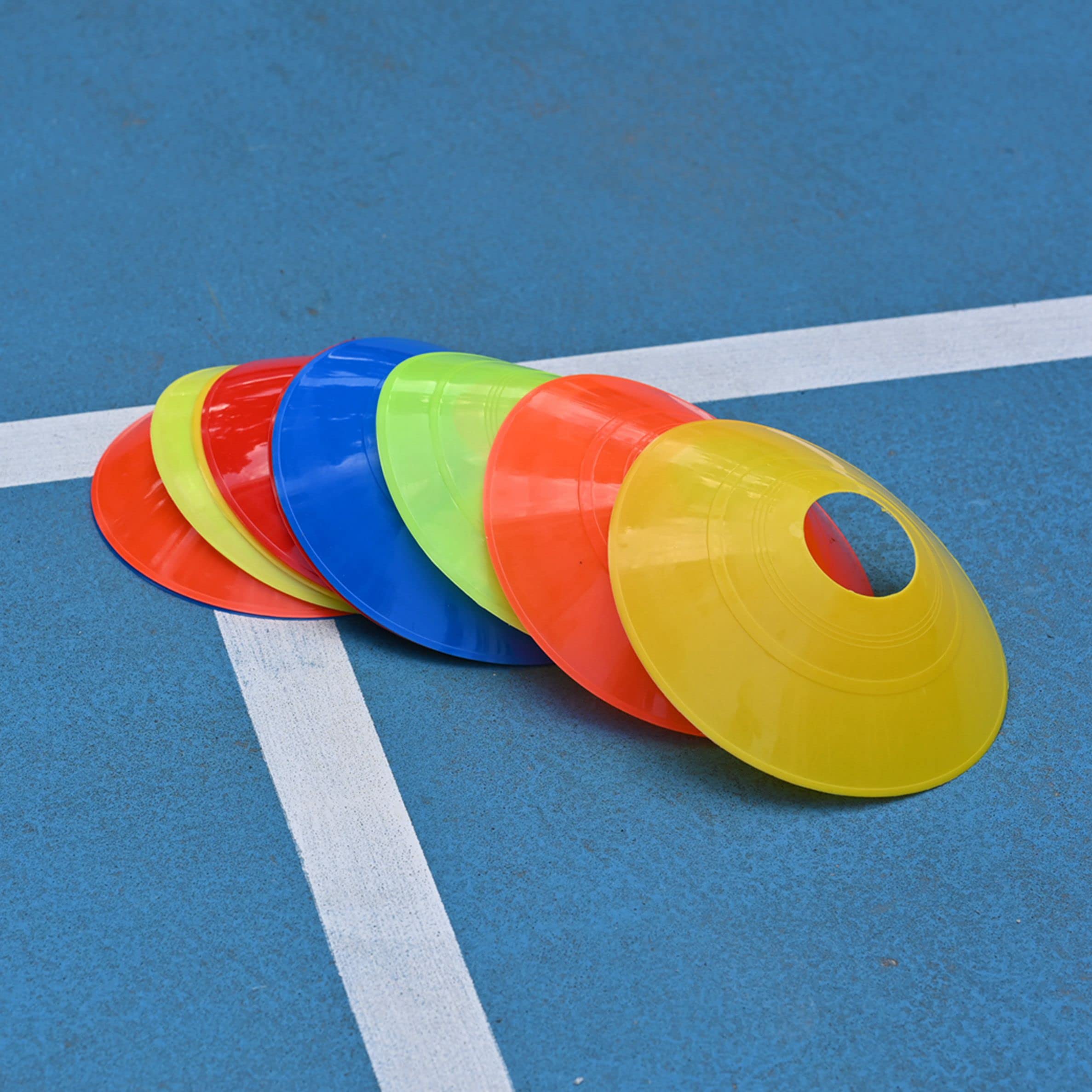 20/40/60 個コーンセットサッカーフットボールトレーニング機器子供用ディスクコーン敏捷性運動スポーツトレーニングアクセサリー