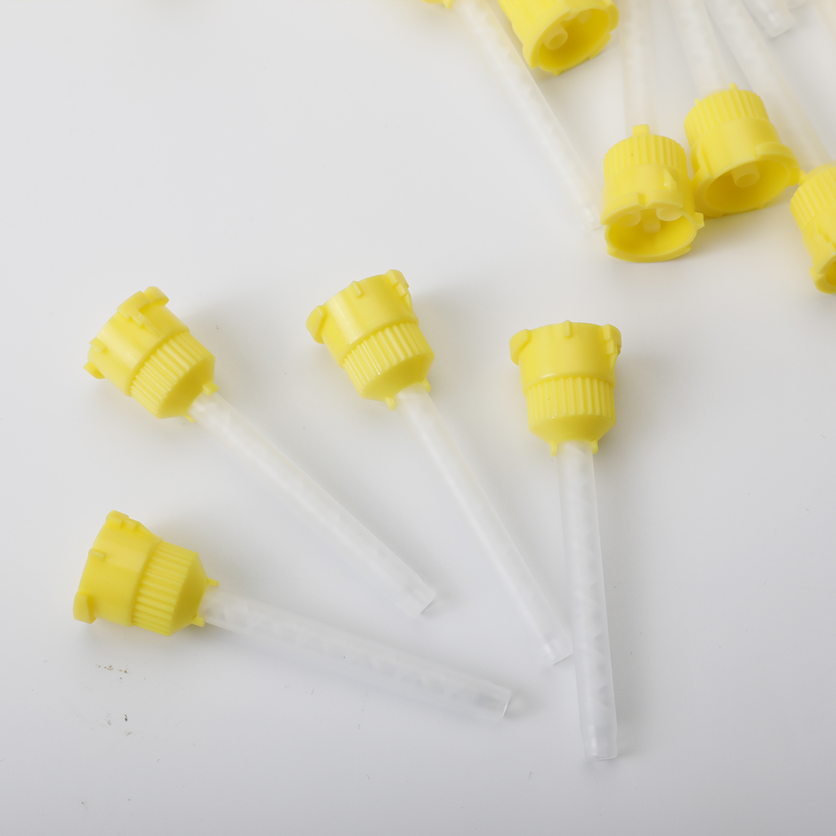 Wegwerp Tandheelkundige Afdruk Mengtips 1:1 Intraorale Afdrukingssproeiers Siliconen Rubber Pistool Transportende Mengbuis