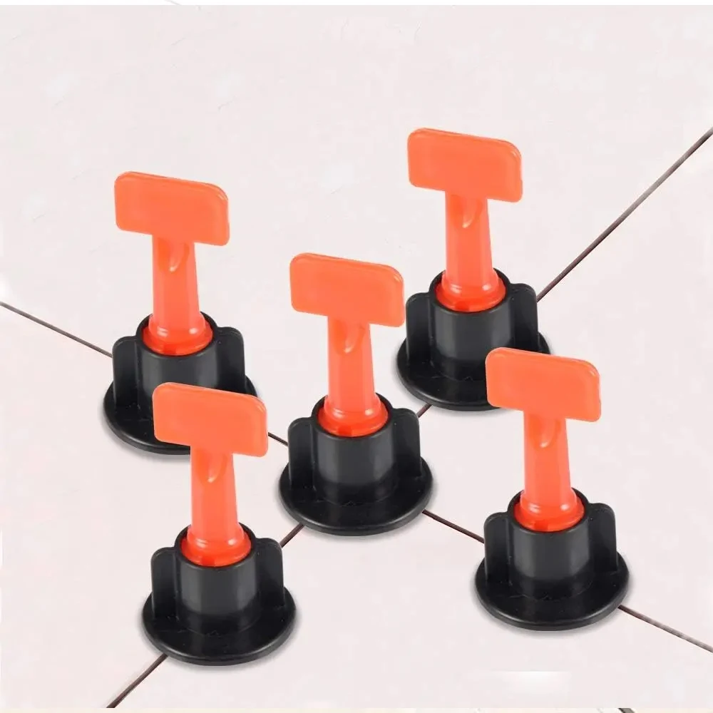 11-204Pcs Ceramic Floor Tile Leveling System Clips Spacers Porcelain Leveler Kit Construction Tools For Tile Laying Wall Fixing