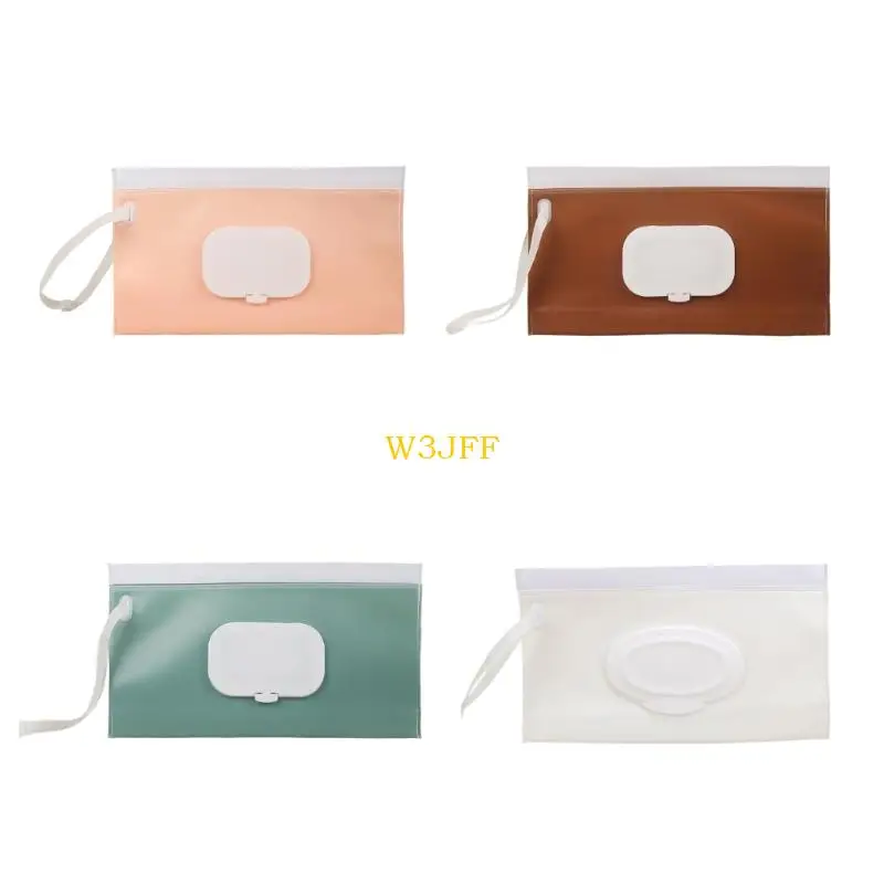 W3JF 5pcs Travel Size Baby Wipes Организатор многоразовый мешочек мешочек для влаги Эргономичный отверстие для с одной