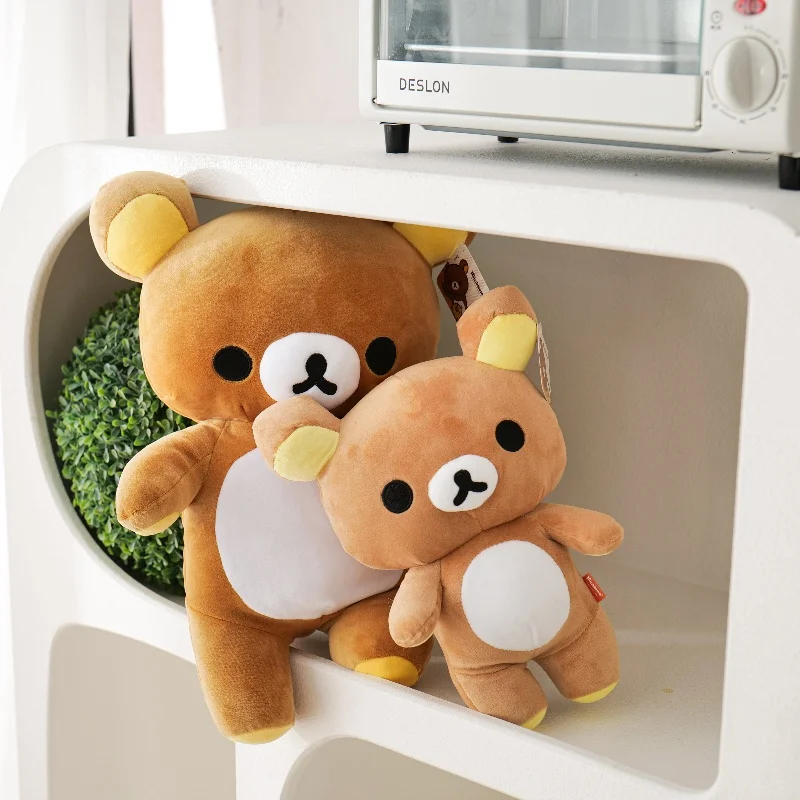Rilakkuma coleção de pelúcia kawai urso de pelúcia boneca de pelúcia kawaii quarto dcor adorável brinquedos animais presentes para crianças presente de aniversário