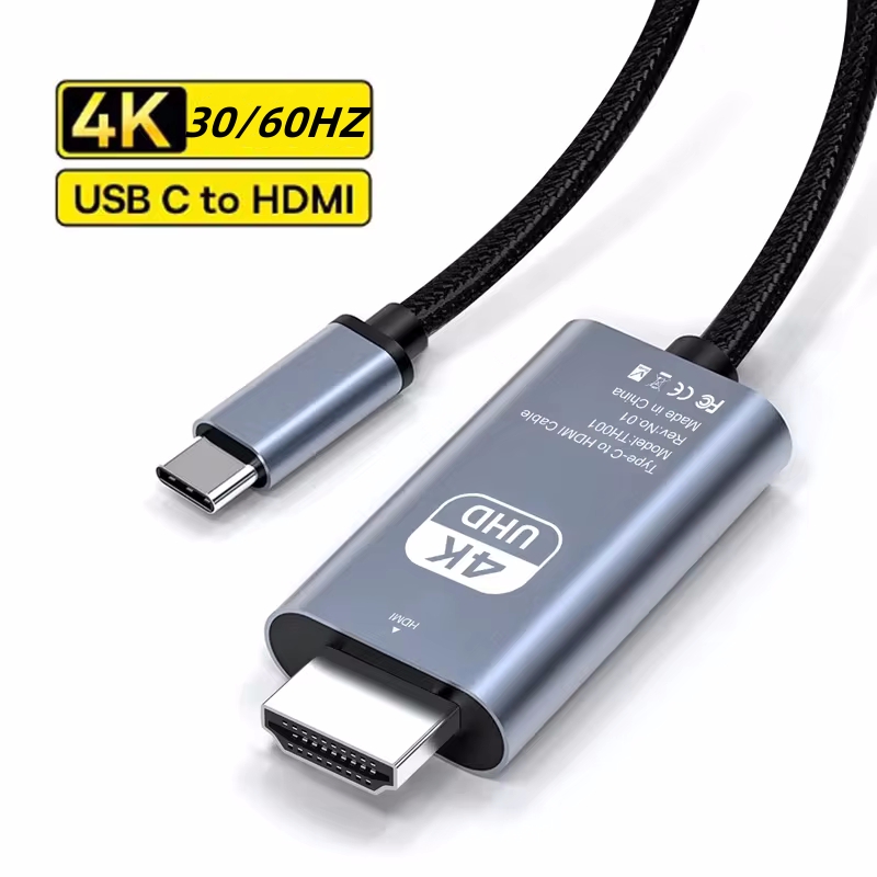 Кабель-переходник с USB C на HDMI, 4K, 30/60 Гц